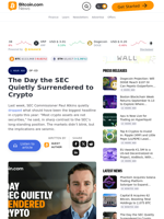 The Day the SEC Quietly Surrendered to Crypto – Op-Ed Bitcoin News