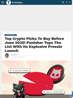 Top Crypto Picks To Buy Before June 2025! Punisher Tops The List With Its Explosive Presale Launch - TechBullion