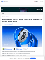 Bear Market To Get Worse: Bitcoin Price Set For Another Crash?