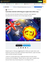 Australian election will bring pro-crypto laws either way