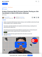 Kraken Exposes North Korean Hacker Posing as a Job Candidate