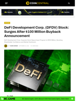 DeFi Development Corp. (DFDV) Stock: Surges After $100 Million Buyback Announcement