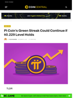 Pi Coin's Green Streak Could Continue if $0.229 Level Holds