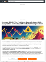 Dogecoin (DOGE) Price Prediction: Dogecoin Nears $0.20—Analysts Hint at $1 Rebound From Bullish Triangle Pattern - Brave New Coin
