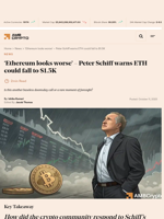 'Ethereum looks worse' - Peter Schiff warns ETH could fall to $1.5K - AMBCrypto