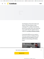 Sam Bankman-Fried’s Prison Sentence Could be Cut by Over 4 Years: Business Insider