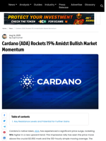 Cardano (ADA) Price Rockets 15%, Eyes Key $1.00 Resistance Level