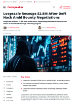 Loopscale Recovers $2.8M After DeFi Hack Amid Bounty Talks