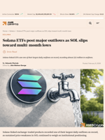 Solana ETFs post major outflows as SOL slips toward multi-month lows - AMBCrypto