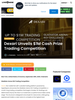 Dexari Unveils $1M Cash Prize Trading Competition | Live Bitcoin News
