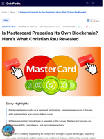 Is Mastercard Preparing Its Own Blockchain? Here’s What Christian Rau Revealed