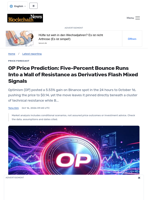OP Price Prediction: Five-Percent Bounce Runs Into a Wall of Resistance as Derivatives Flash Mixed Signals - Blockchain.News