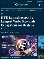 HTE Launches as the Largest Web3 Rewards Ecosystem on Hedera - Crypto Daily