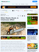 Milei Meets Musk: A Chainsaw Affair – News Bytes Bitcoin News