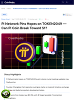 Pi Network Pins Hopes on TOKEN2049 — Can Pi Coin Break Toward $1?
