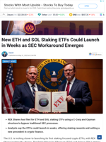 New ETH and SOL Staking ETFs Could Launch in Weeks as SEC Workaround Emerges - TheNewsCrypto