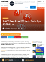 AAVE Breakout Watch: Bulls Eye $200 Run | Live Bitcoin News