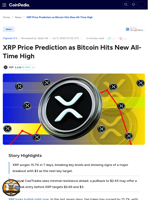 XRP Price Prediction as Bitcoin Hits New All-Time High