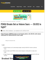 PENGU Breaks Out as Volume Soars — $0.052 in Sight?