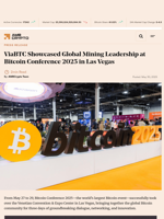 ViaBTC Showcased Global Mining Leadership at Bitcoin Conference 2025 in Las Vegas - AMBCrypto