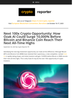Next 100x Crypto Opportunity: How Ozak AI Could Surge 10,000% Before Bitcoin and Binance Coin Reach Their Next All-Time Highs