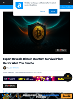 Expert Reveals Bitcoin Quantum Survival Plan: What You Can Do