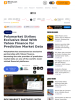 Polymarket Strikes Exclusive Deal With Yahoo Finance for Prediction Market Data – Bitcoin News