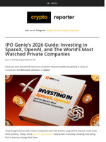 IPO Genie’s 2026 Guide: Investing in SpaceX, OpenAI, and the World’s Most Watched Private Companies