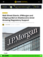 Wall Street Giants JPMorgan and Citigroup Bet on Stablecoins Amid Growing Regulatory Support
