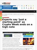Experts say ‘just a starting point’ as Crypto Week ends on a high note - The Crypto News Wire
