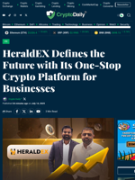 HeraldEX Defines the Future with Its One-Stop Crypto Platform for Businesses - Crypto Daily