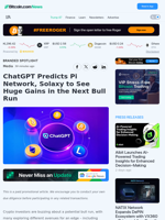 ChatGPT Predicts Pi Network, Solaxy to See Huge Gains in the Next Bull Run – Branded Spotlight Bitcoin News