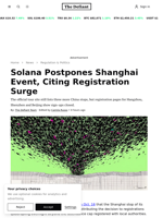 Solana Postpones Shanghai Event, Citing Registration Surge | The Defiant