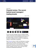Finestel review: The secret behind asset managers' trading brands