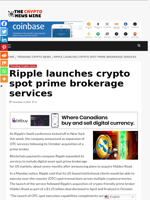 Ripple launches crypto spot prime brokerage services - The Crypto News Wire