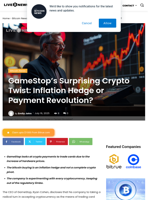 GameStop’s Surprising Crypto Twist: Inflation Hedge or Payment Revolution? | Live Bitcoin News
