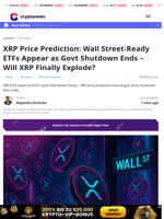 XRP Price Prediction: Wall Street-Ready ETFs Appear as Govt Shutdown Ends – Will XRP Finally Explode?