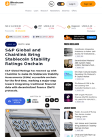 S&P Global and Chainlink Bring Stablecoin Stability Ratings Onchain – Crypto News Bitcoin News