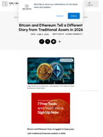 Bitcoin and Ethereum Tell a Different Story from Traditional Assets In 2026