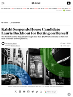 Kalshi Suspends House Candidate Laurie Buckhout for Betting on Herself - Decrypt