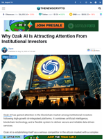 Why Ozak AI Is Attracting Attention From Institutional Investors - TheNewsCrypto