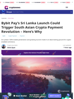 Bybit Pay’s Sri Lanka Launch Could Trigger South Asian Crypto Payment Revolution - Here’s Why