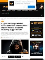 Crypto Exchange Kraken Faces Extortion Attempt After Insider Access Incidents Involving Support Staff