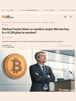 Michael Saylor hints at another major Bitcoin buy - Is a $42B plan in motion? - AMBCrypto