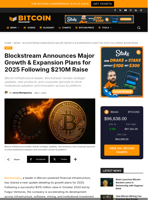 Blockstream Announces Major Growth & Expansion Plans For 2025 Following $210M Raise