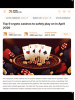 Top 9 crypto casinos to safely play on in April 2026 - AMBCrypto