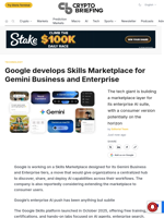 Google develops Skills Marketplace for Gemini Business and Enterprise