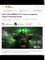 Here's why SIREN’s 177% volume surge has traders watching closely - AMBCrypto