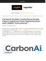 CarbonAi Enables Institutional-Grade Clean Cookstove Asset Authentication with SMART Instruments™