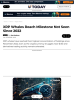 XRP Whales Reach Milestone Not Seen Since 2022 - U.Today